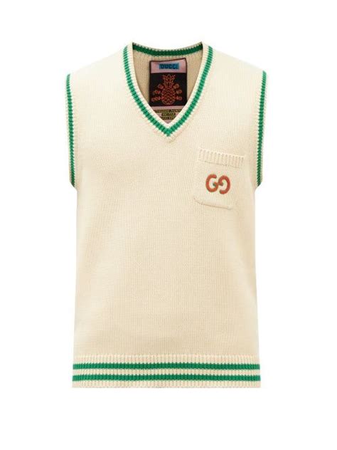 gucci vest creme voor des|Men .